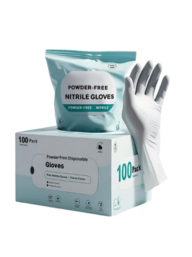 Disposable Nitrile Gloves – 100-Pack (Powder-Free)